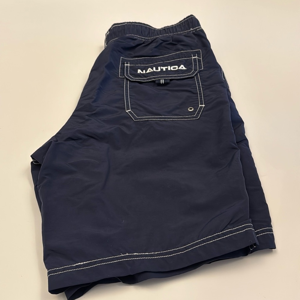 Nautica Men's Quick Dry Swim Trunk, Size S, Navy